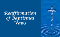 Reaffirmation Baptismal